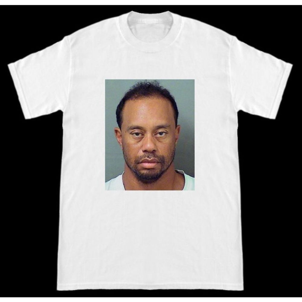 Tiger Woods Mugshot Unisex Tshirt Gift For Fan